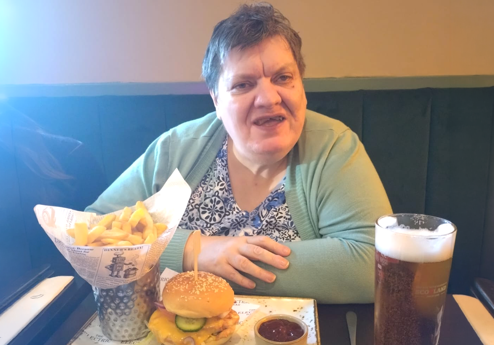 Beth Enjoying Her Birthday Adventure