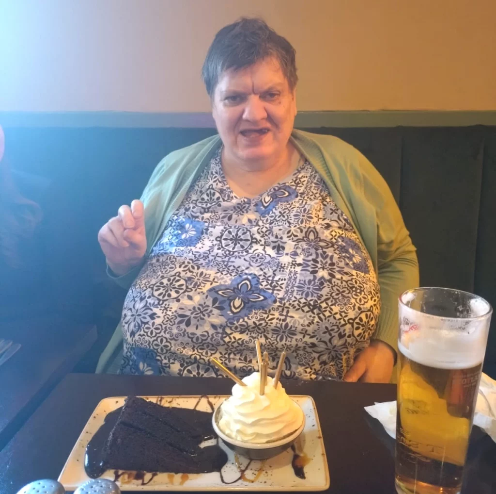 Beth Enjoying Her Birthday Adventure